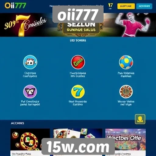 Recursos e funcionalidades do site de jogos oii777